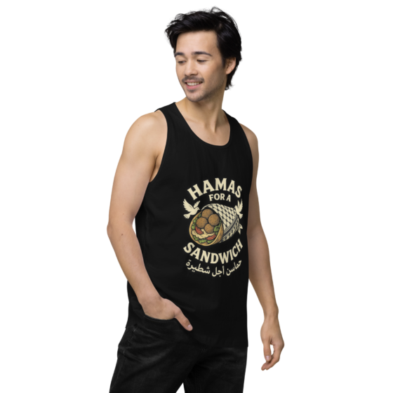 Falafel Over Fear – Men’s Premium Tank Top - Image 4