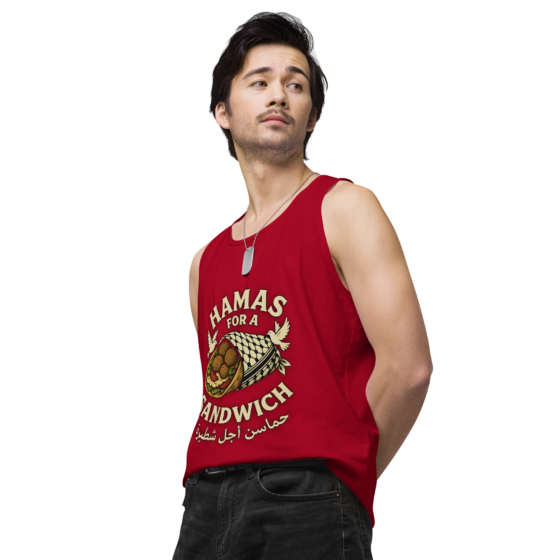 Falafel Over Fear – Men’s Premium Tank Top - Image 9