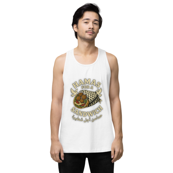 Falafel Over Fear – Men’s Premium Tank Top - Image 11