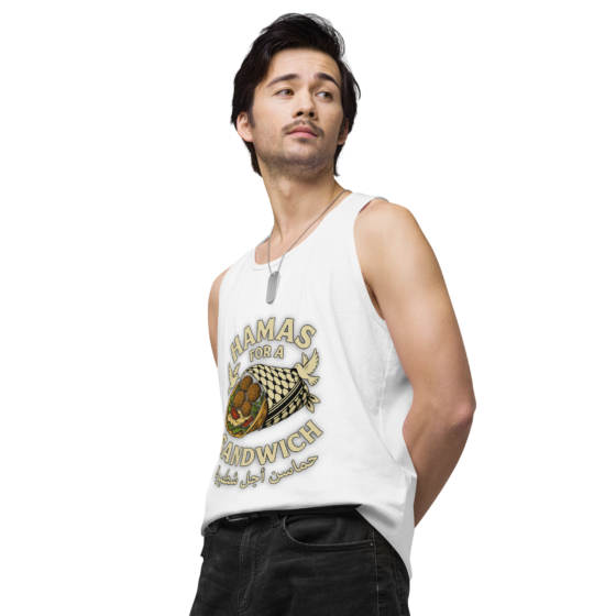 Falafel Over Fear – Men’s Premium Tank Top - Image 14