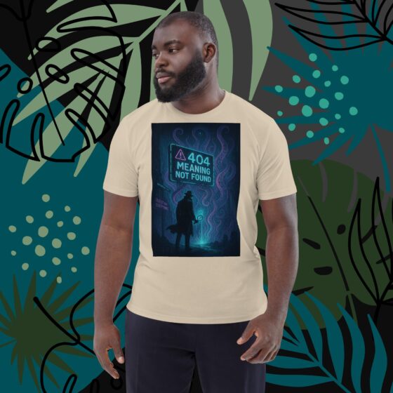 404 Meaning Not Found – Organic Cotton Unisex T-Shirt - Image 5