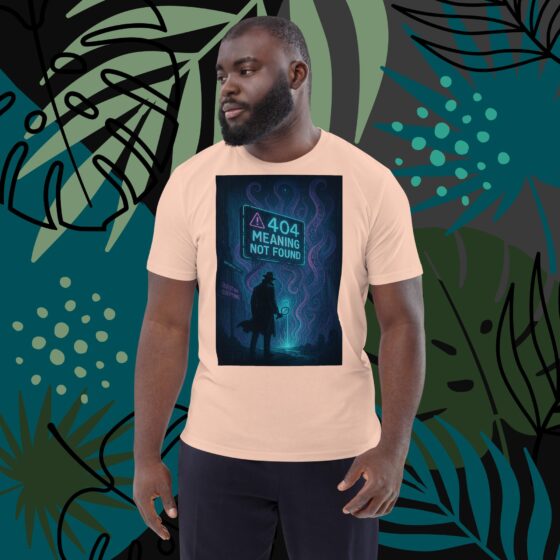 404 Meaning Not Found – Organic Cotton Unisex T-Shirt - Image 8