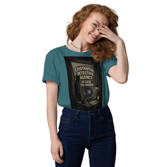 Existential Detective Agency – Organic Cotton Unisex T-Shirt - Image 13