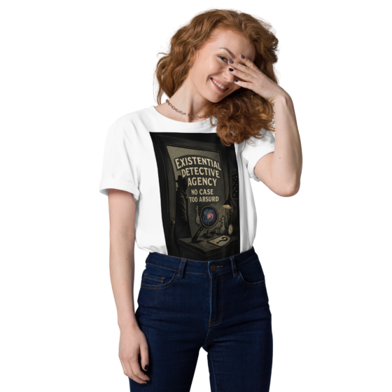 Existential Detective Agency – Organic Cotton Unisex T-Shirt - Image 17