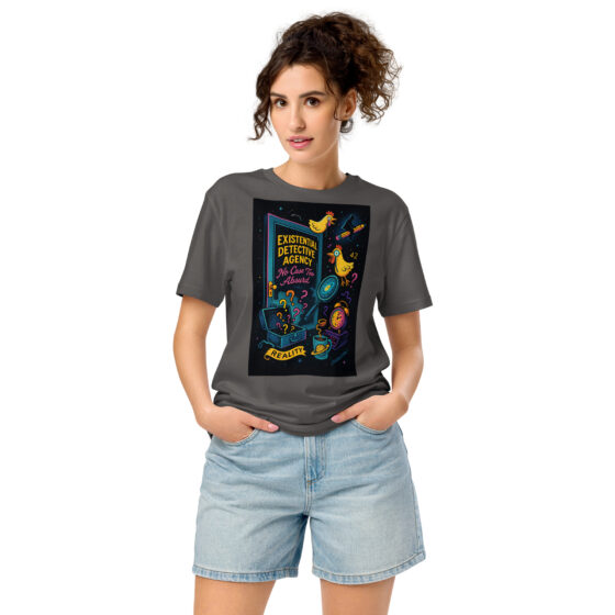 Existential Detective Agency – Embrace the Absurd – Organic Cotton Unisex T-Shirt - Image 5