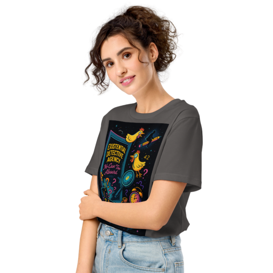 Existential Detective Agency – Embrace the Absurd – Organic Cotton Unisex T-Shirt - Image 19
