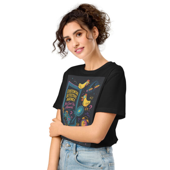 Existential Detective Agency – Embrace the Absurd – Organic Cotton Unisex T-Shirt - Image 4