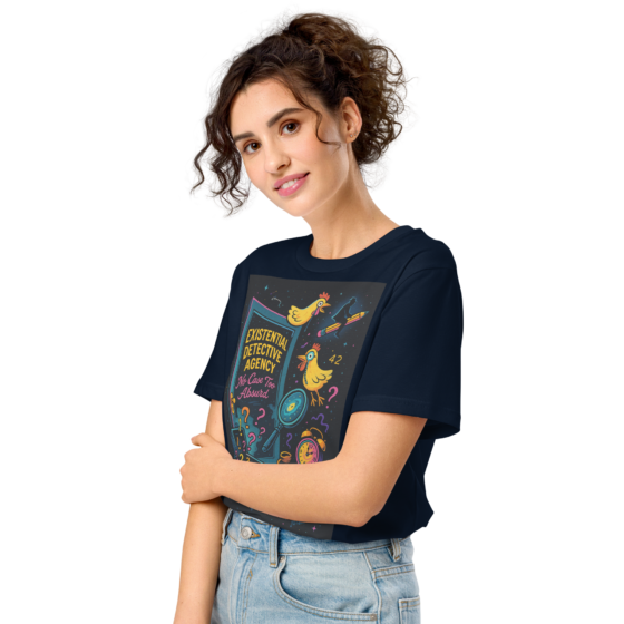 Existential Detective Agency – Embrace the Absurd – Organic Cotton Unisex T-Shirt - Image 14