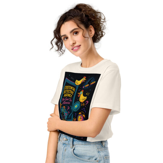 Existential Detective Agency – Embrace the Absurd – Organic Cotton Unisex T-Shirt - Image 8