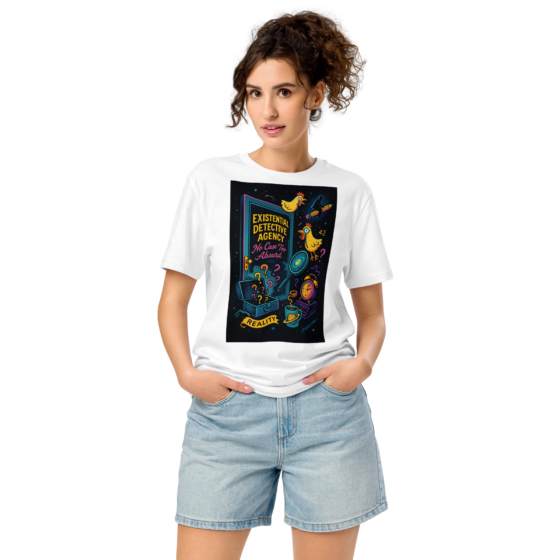 Existential Detective Agency – Embrace the Absurd – Organic Cotton Unisex T-Shirt - Image 24