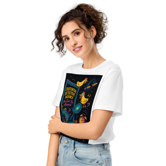 Existential Detective Agency – Embrace the Absurd – Organic Cotton Unisex T-Shirt - Image 10