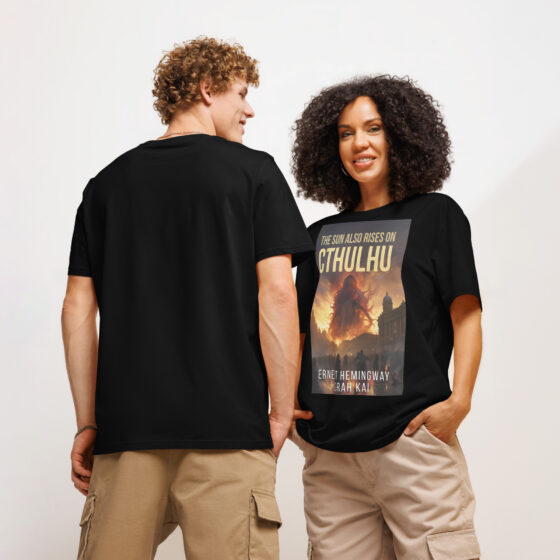 The Sun Also Rises on Cthulhu – Limited Edition Organic Cotton T-Shirt - Image 2