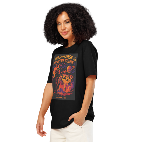 The Universe is My Crime Scene – Organic Cotton Unisex T-Shirt - Image 2